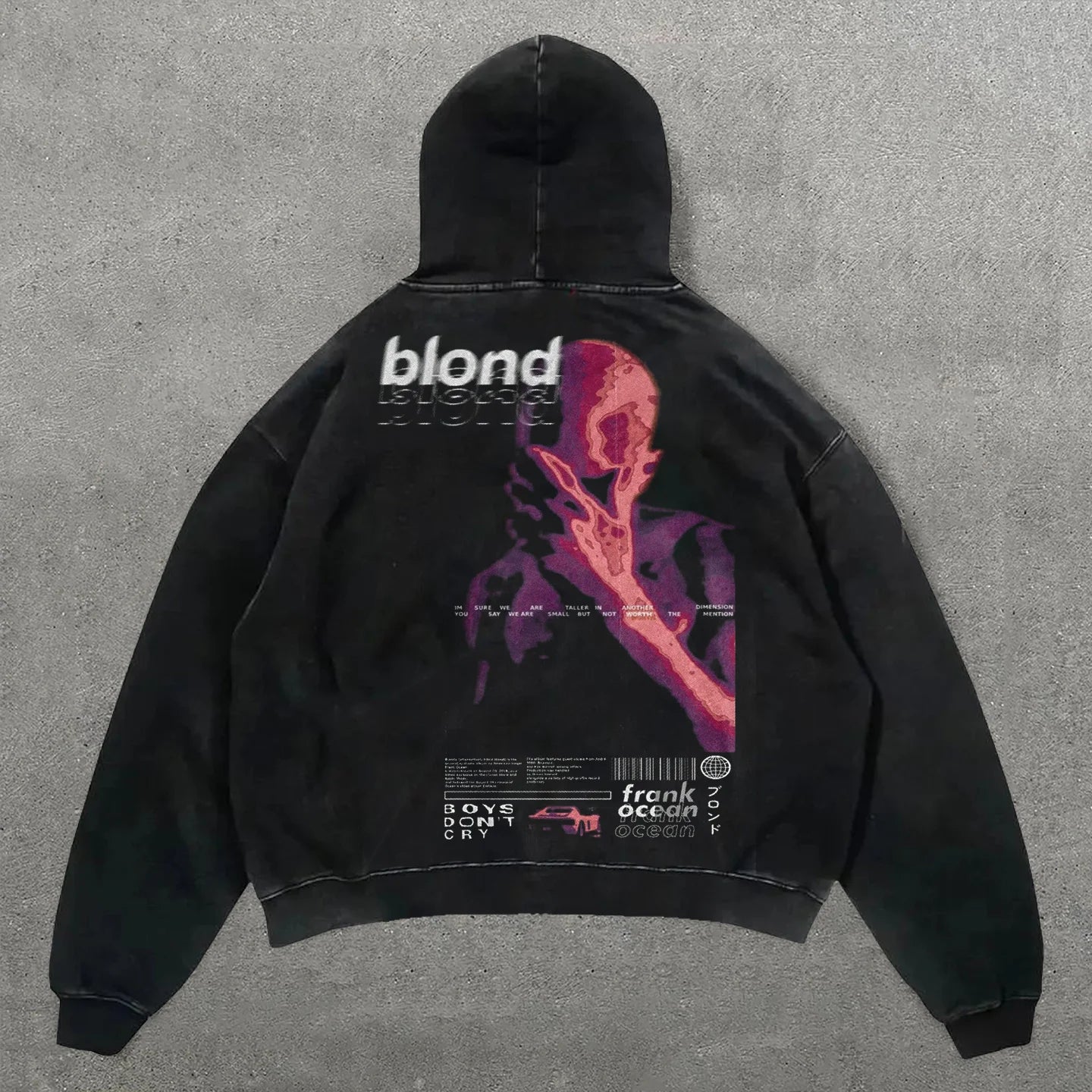 Singer-songwriter Blonde Print Long Sleeve Hoodies