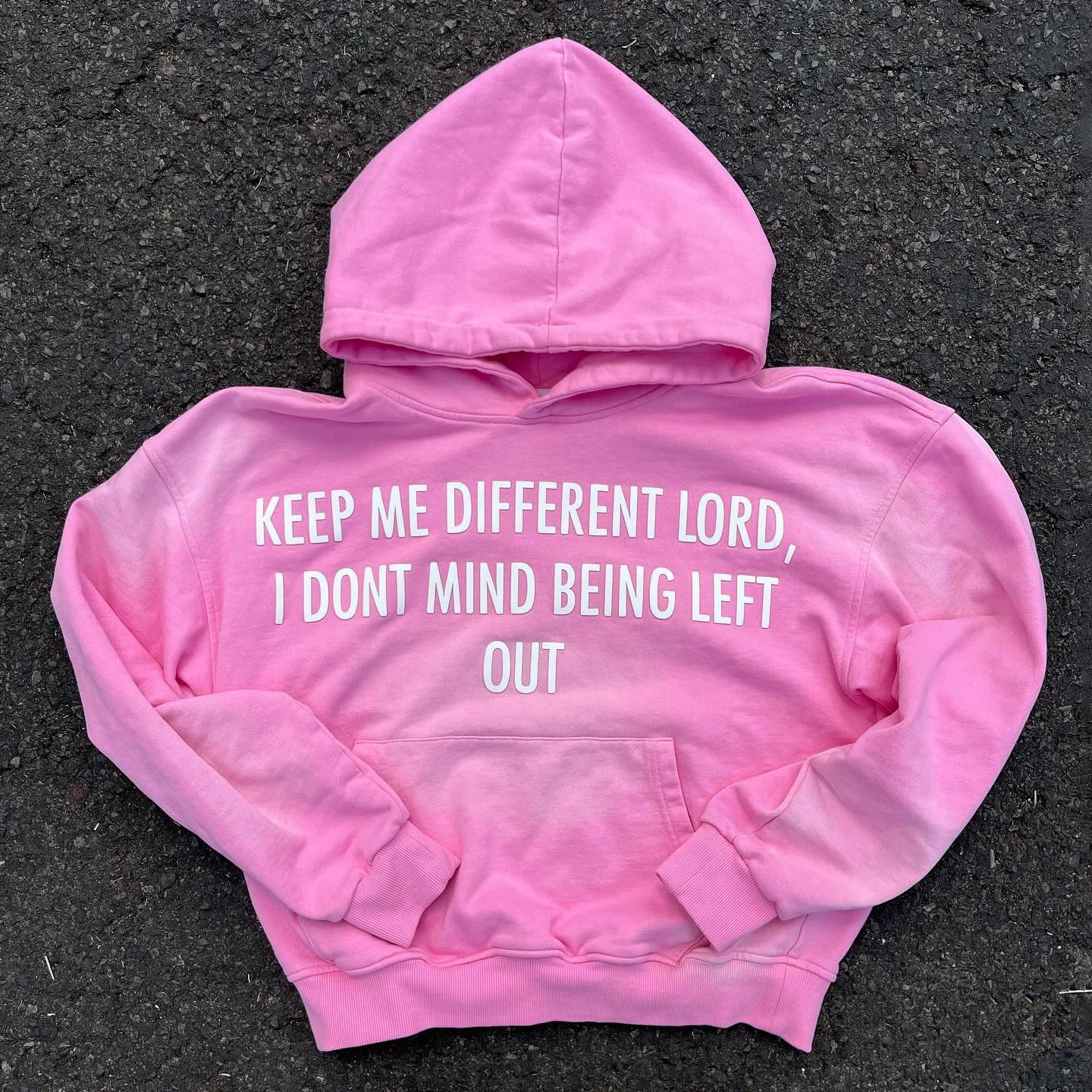 Keep Me Different Lord Print Long Sleeve Hoodies