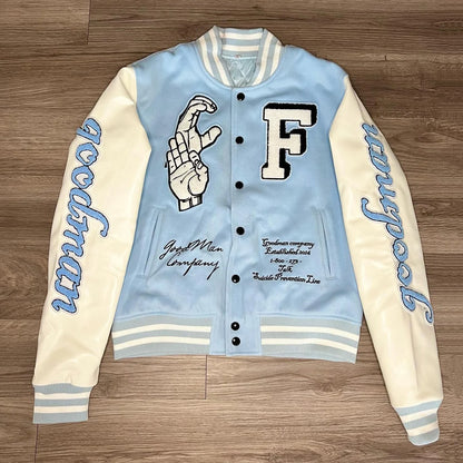 Angel Letter Baseball Jacket