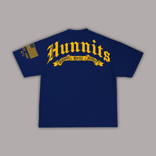 Resilience, Hustle, Respect T-Shirt - Blue